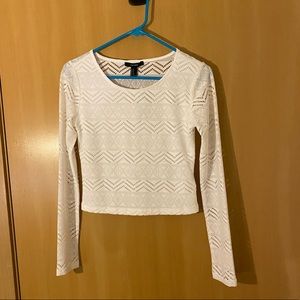 Forever21 geometric crop top